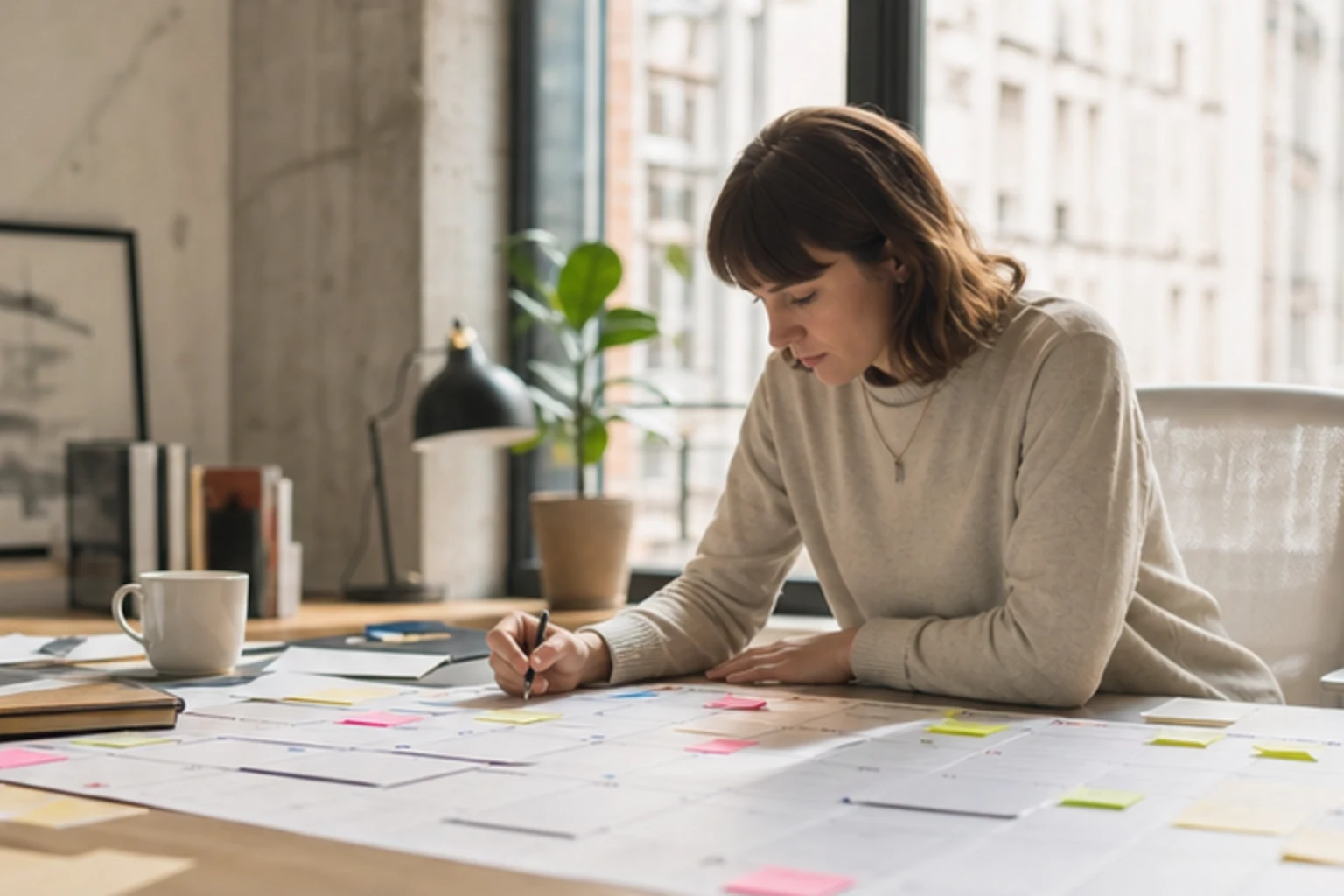Editorial workspace for content refresh or new article