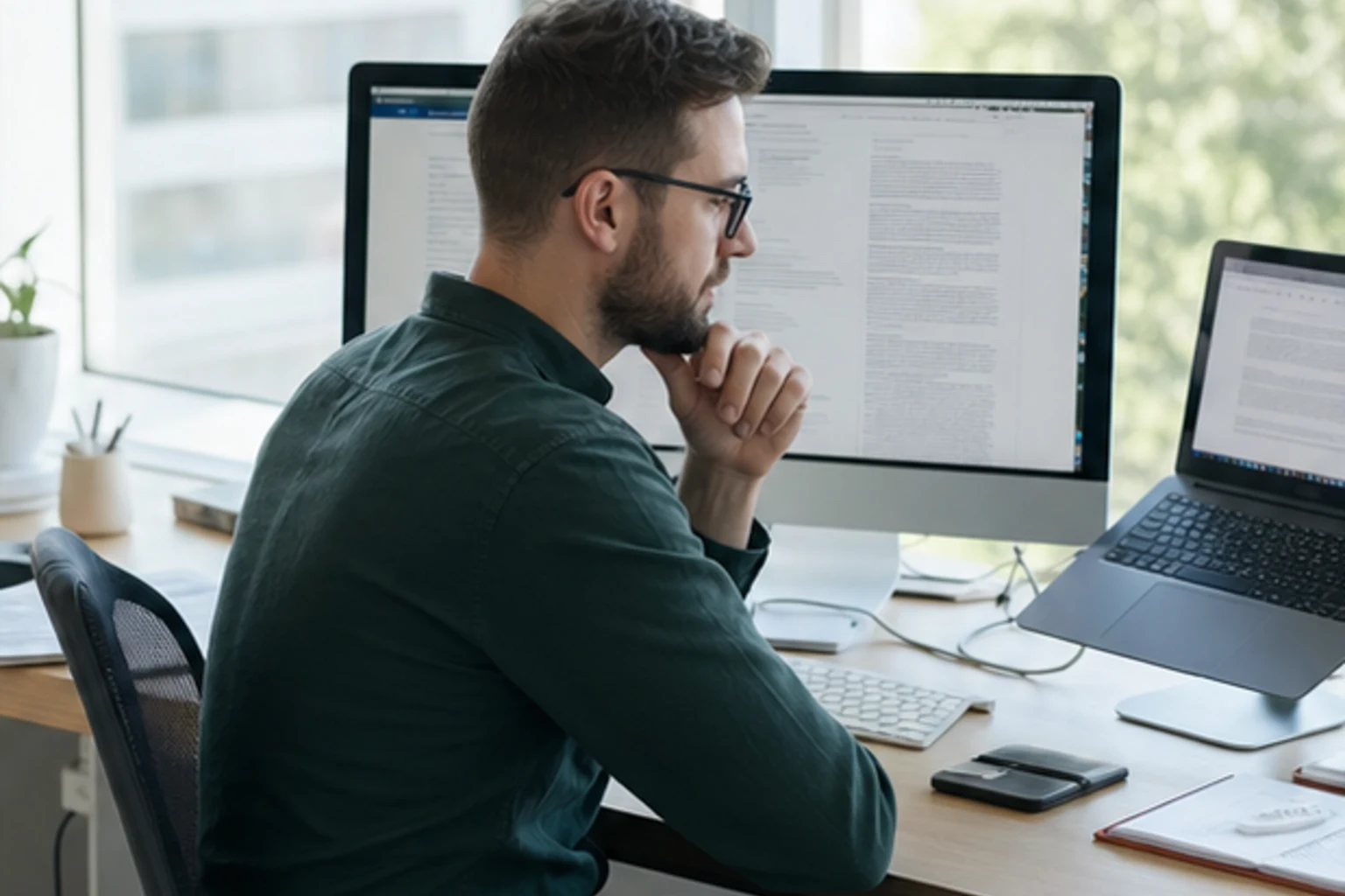 Editorial workspace for landing page support articles