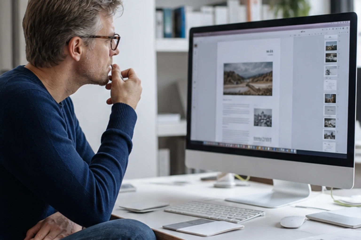 Editorial workspace for long-form ai guide structure